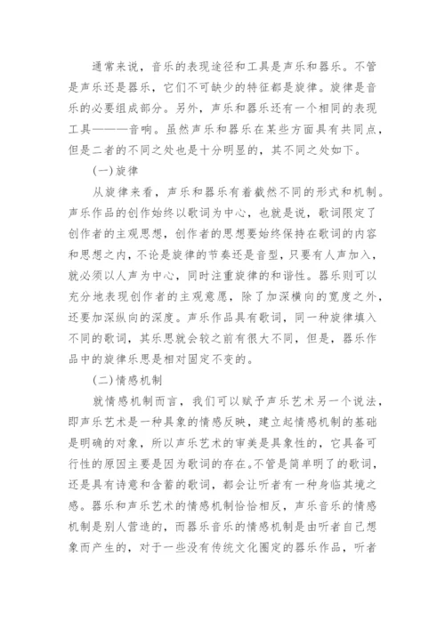 声乐艺术的审美表达分析论文.docx