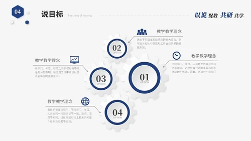 蓝色简约微粒体教师说课教学课件教育教学设计ppt模板
