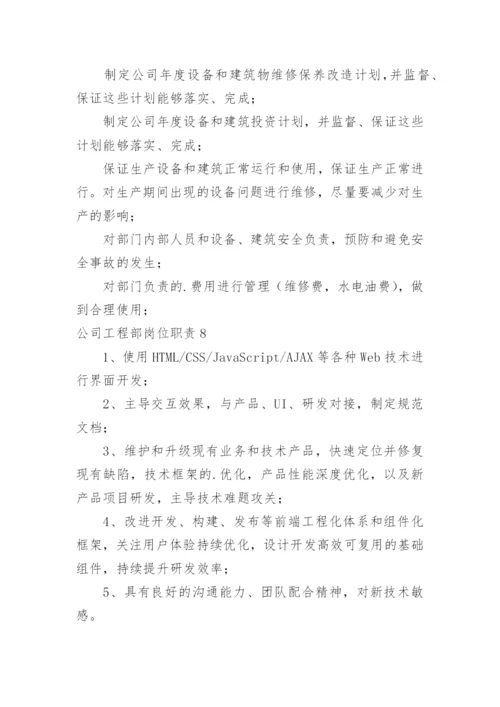 公司工程部岗位职责.docx