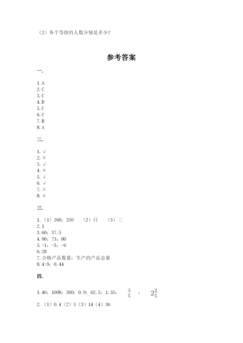 青岛版六年级数学下册期末测试题（典型题）.docx