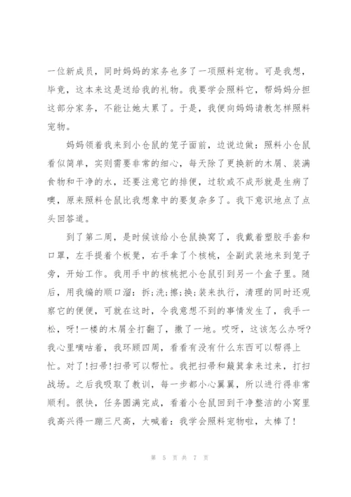 小学我学会了什么的作文5篇.docx