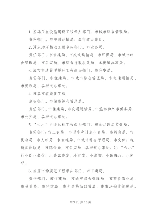 XX县区创建国家级卫生城市实施方案.docx