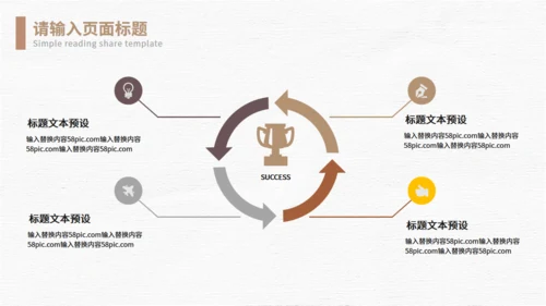 阅读的乐趣读后感通用PPT模板