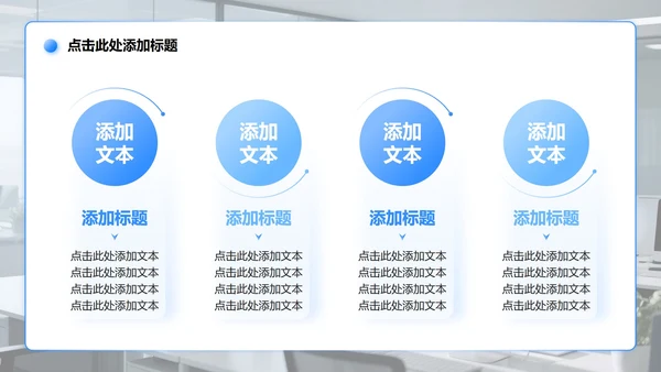 蓝色渐变商务风安全生产工作汇报PPT模板