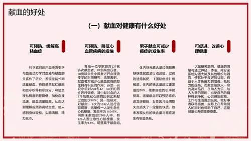 无偿献血世界献血日公益PPT模板