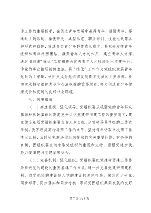 镇委办党建带团建实施方案.docx