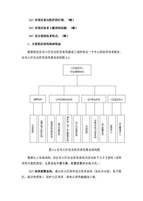 住宅小区安全技术防范工程设计方案