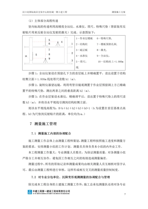 轻纺城测量施工方案.docx