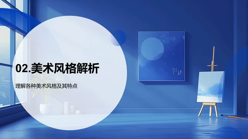美术教学概览PPT模板