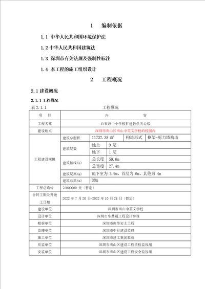 施工噪音污染防治方案模版