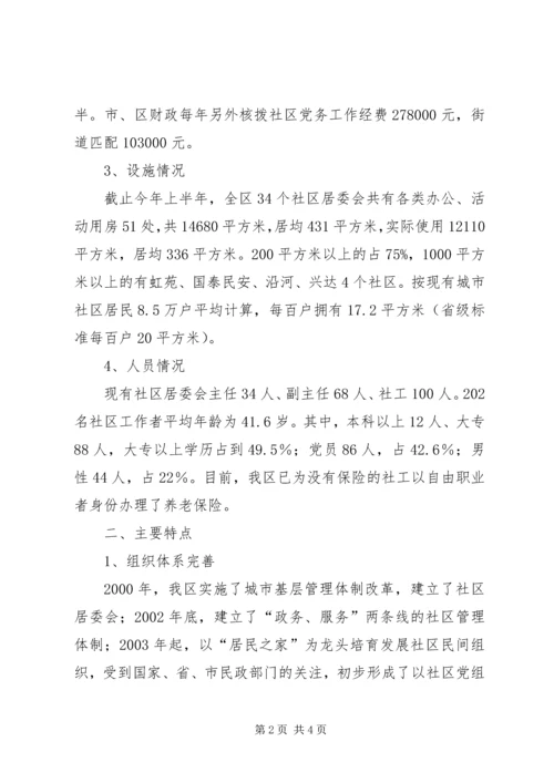 在区委调研社区建设工作会议上的汇报 (5).docx