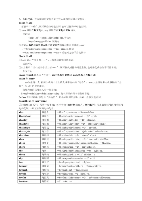 上海小学英语的语法大全