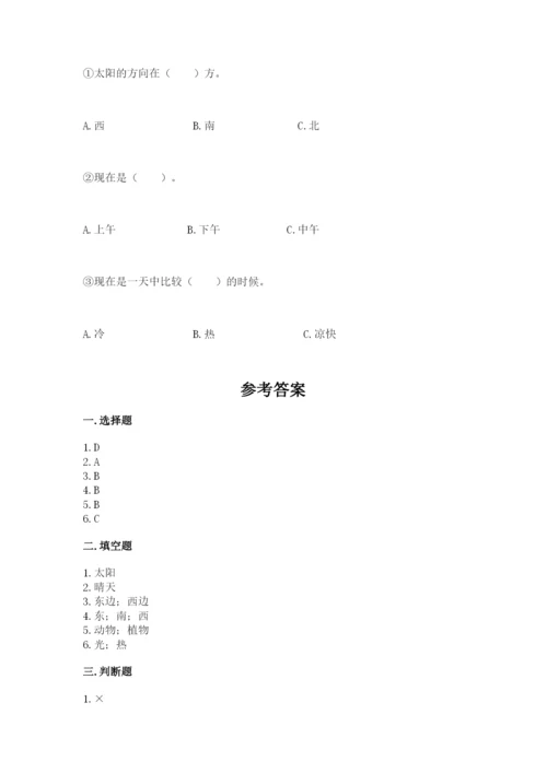 教科版小学二年级上册科学期末测试卷附参考答案（轻巧夺冠）.docx