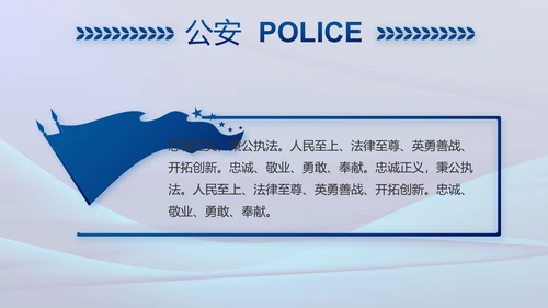 雷霆风暴专项行动公安警察PPT