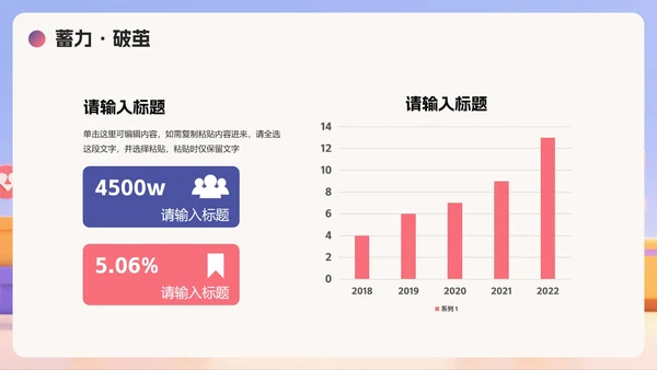 渐变创意卡通风大学生职业规划书PPT模板