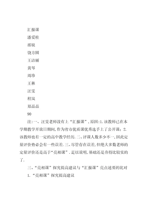 教师汇报工作总结