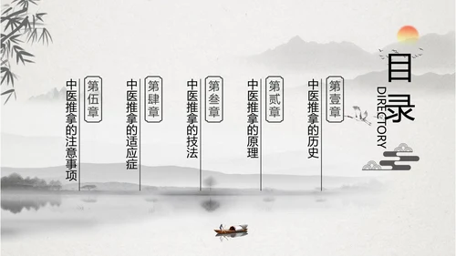 中医养生中医推拿正骨理疗PPT模板