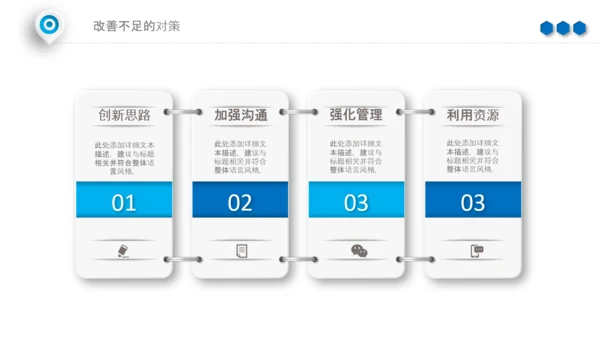 蓝色工作汇报述职年终总结PPT