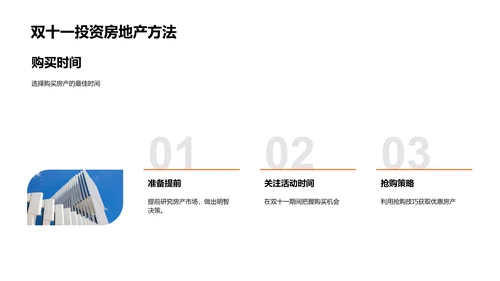 双十一房产投资讲座PPT模板