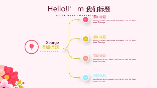 精美粉色时尚约会春天动态PPT