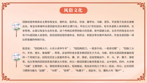 少数民族回族通用PPT模板