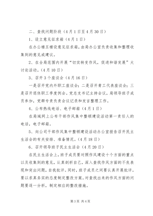 干部作风集中整顿建设活动计划 (4).docx