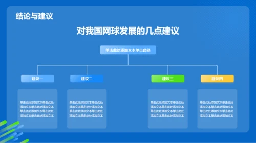 蓝色渐变网球专业毕业答辩PPT