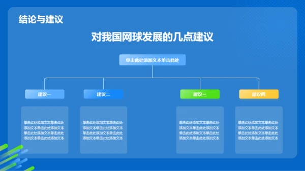 蓝色渐变网球专业毕业答辩PPT