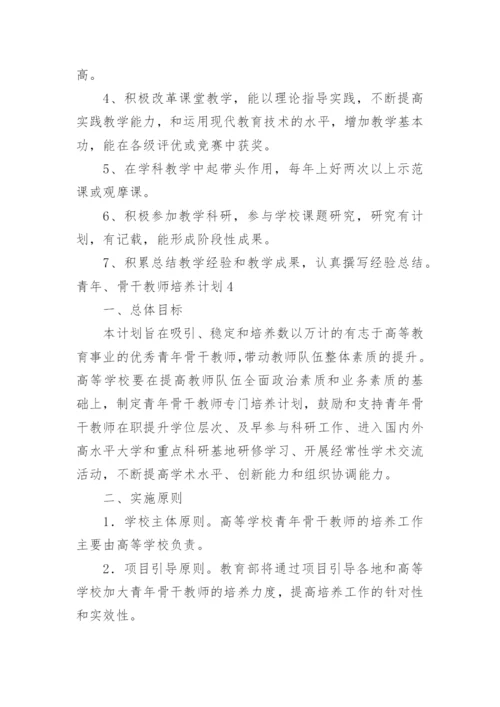 青年、骨干教师培养计划.docx