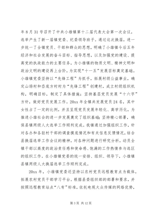 乡镇组织工作计划.docx