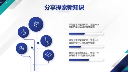 极简蓝色简约大方毕业论文答辩动态PPT模板