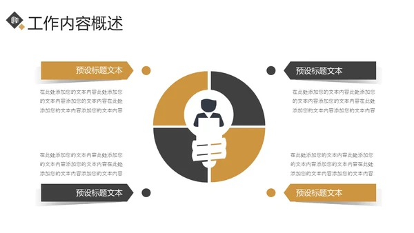 创意黑金风月度工作总结汇报PPT