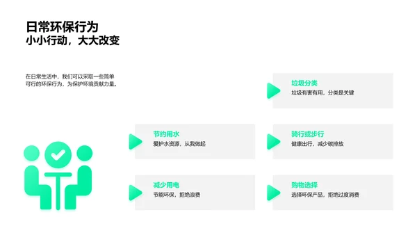 环保教育讲座PPT模板