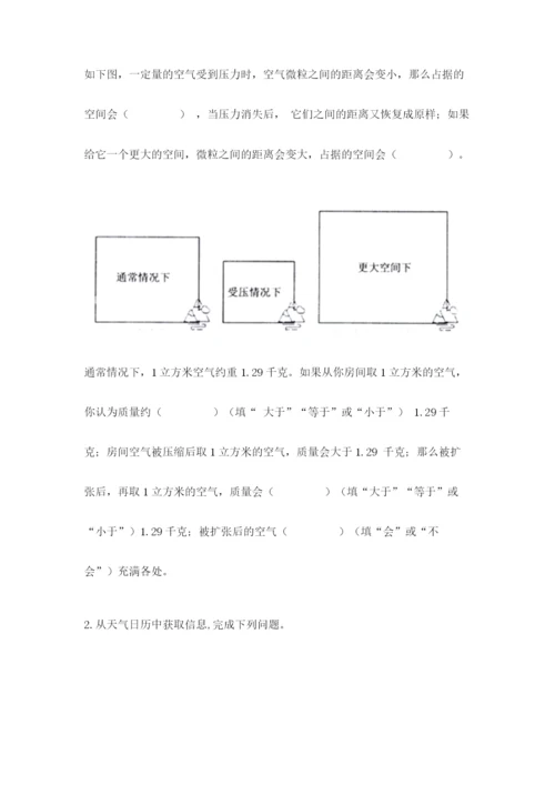 教科版三年级上册科学《期末测试卷》精品（能力提升）.docx
