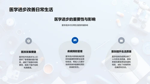 医学探索讲座PPT模板