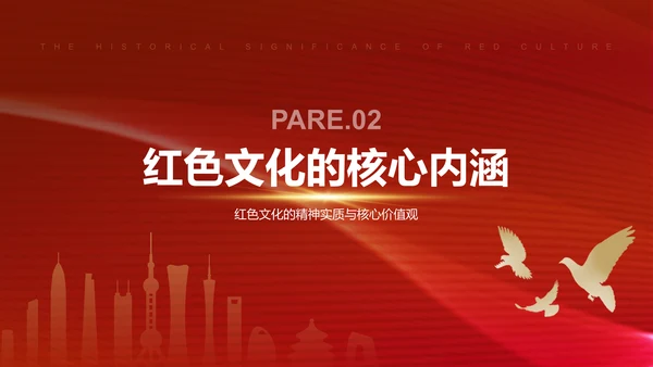 红色党政风文化的历史意义与时代价值PPT模板
