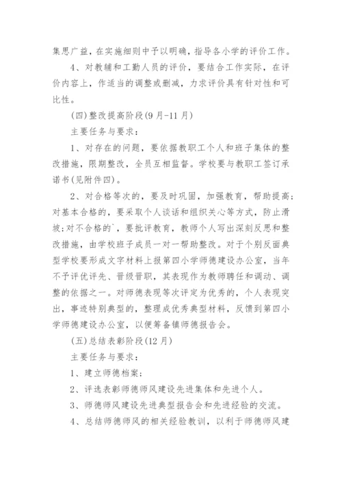 幼儿园师德师风建设计划方案.docx