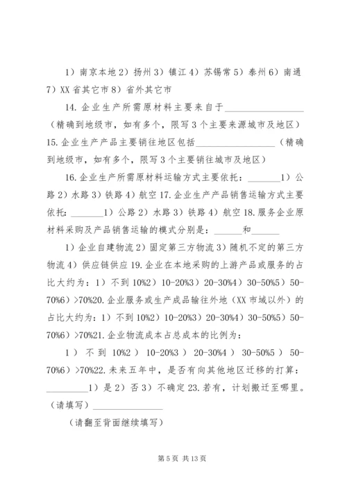 企业标准化工作基本情况调查问卷 (2).docx