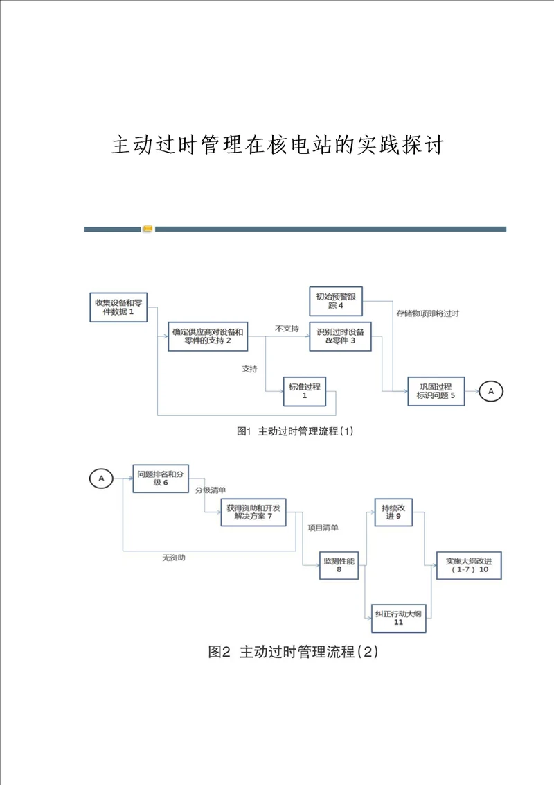 主动过时管理在核电站的实践探讨