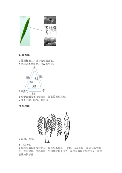 教科版一年级上册科学期末测试卷附参考答案（预热题）.docx