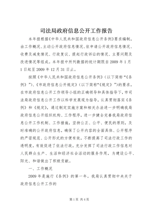 司法局政府信息公开工作报告 (3).docx