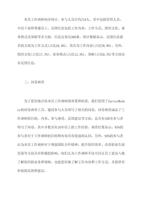 审查调查工作调研情况报告