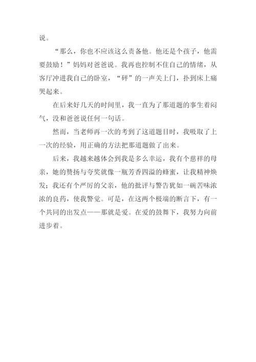 关于严爱的作文.docx