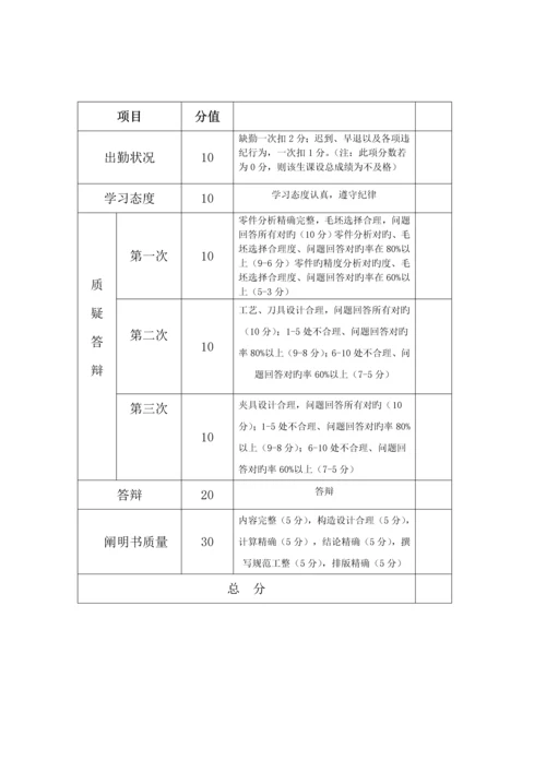 机械制造设计重点技术专项说明书.docx