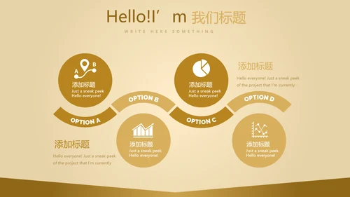 金色质感银行大堂经理工作总结述职报告PPT封含PS