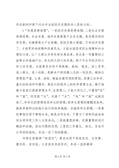 学习全市经济工作会议的心得体会_1.docx