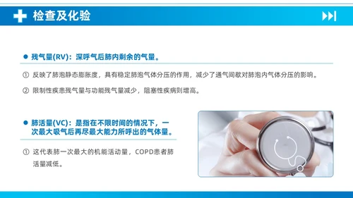 蓝色简约医疗慢性阻塞性肺疾病护理查房知识培训PPT课件