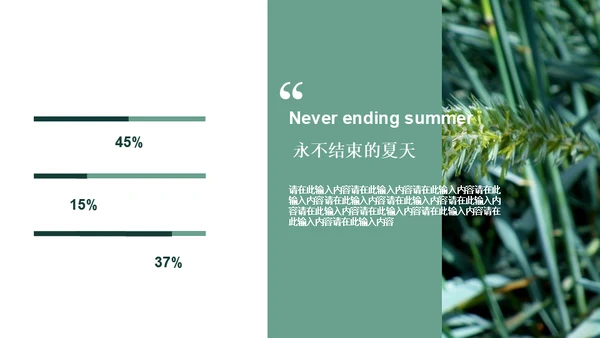 绿色简约风旅游出行安排通用PPT模板