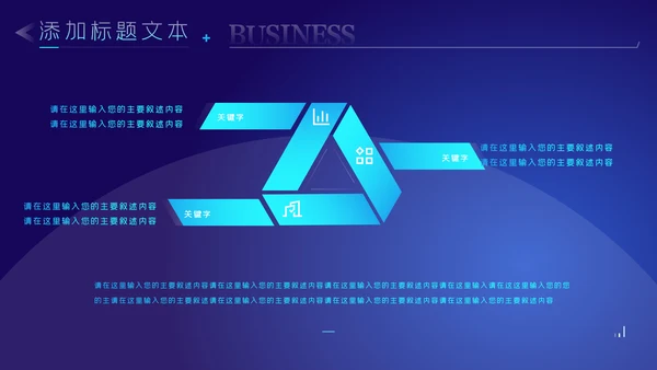 科技蓝电子产品科技芯片主板工作汇报PPT模板