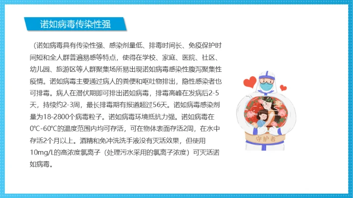 诺如病毒科普讲义医疗卫生通用PPT课件